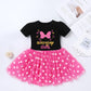 Imekis Mouse 2Nd 3Rd Birthday Outfit Baby Girls Dress Polka Dots Mini Tutu Headband Two Three Years Old Cake Smash Photo Shoot T