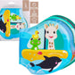 Sophie la girafe Bath Book, Soft Baby Bath Toy, 8 Colorful Pages, Easy to Grasp Water Play Book for Infants