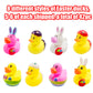 42 Pcs Easter Rubber Ducks,Baby Showers Accessories,Mini 2.16'' Bunny Duckies Bath Toys For Kids Fun Bath, Easter Basket Stuffer