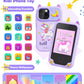Kids Phone Toys For Girls Ages 5-7, Christmas Birthday Gifts For 5 6 7 8 Year Old Girls, Hd Dual Camera Kids Smart Phone For Tod