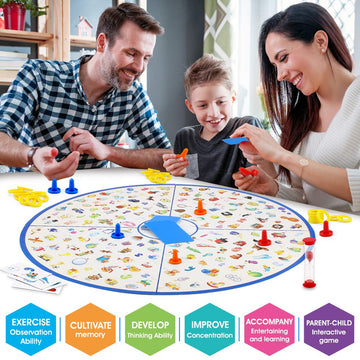 Vatos Board Game, Little Detective Card Game Memory Game Tabletop Game For Kids Families Party, Matching Game, Educational Toys For Kids Toddlers 3,4,5,6,7 Years Old Boys & Girls Gift