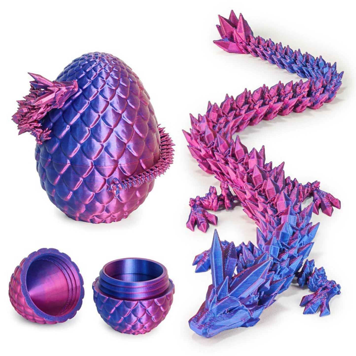3D Printed Dragon Egg, Dragon Eggs With Dragon Inside, Articulated Dragon, Mystery Dragon Egg Fidget Toy, 3D Dragon Eggs Surpris
