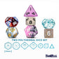 FanRoll by Metallic Dice Games Mystery Misfit Mini Polyhedral Dice (2 Set Pack, 28 Dice)