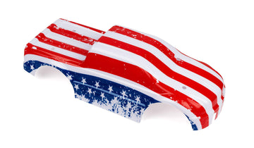 Summitlink Custom Body Compatible For T/E Maxx Shell Cover E-Maxx 1/10 Scale Rc Car (Truck Not Included) (Flag Strip)