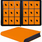 enhanced 9-Pocket Zippered Trading Card Binder  540 Pockets Double-Sided Side-Loading Card Organizer Album  PU Leather Card Holder Protector for MTG  TCG  Sports Cards Orange
