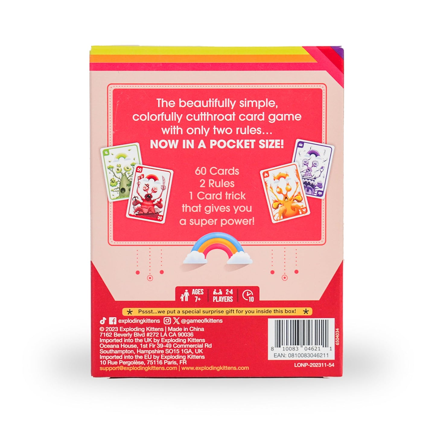 Exploding Kittens Mantis Grab & Game 2-4 Players - Ages 7+ - 10 Minutes to Play - Travel Sized Cutthroat Matching Card Game - Party Game  Family Game Night  Kid and mature-themed Card Game
