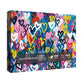 Colorful Heart Shape Puzzle 1000 Pieces For Adults, Love Valentines Jigsaw Puzzle, Rainbow Graffiti Art Puzzle As Heart Themed P