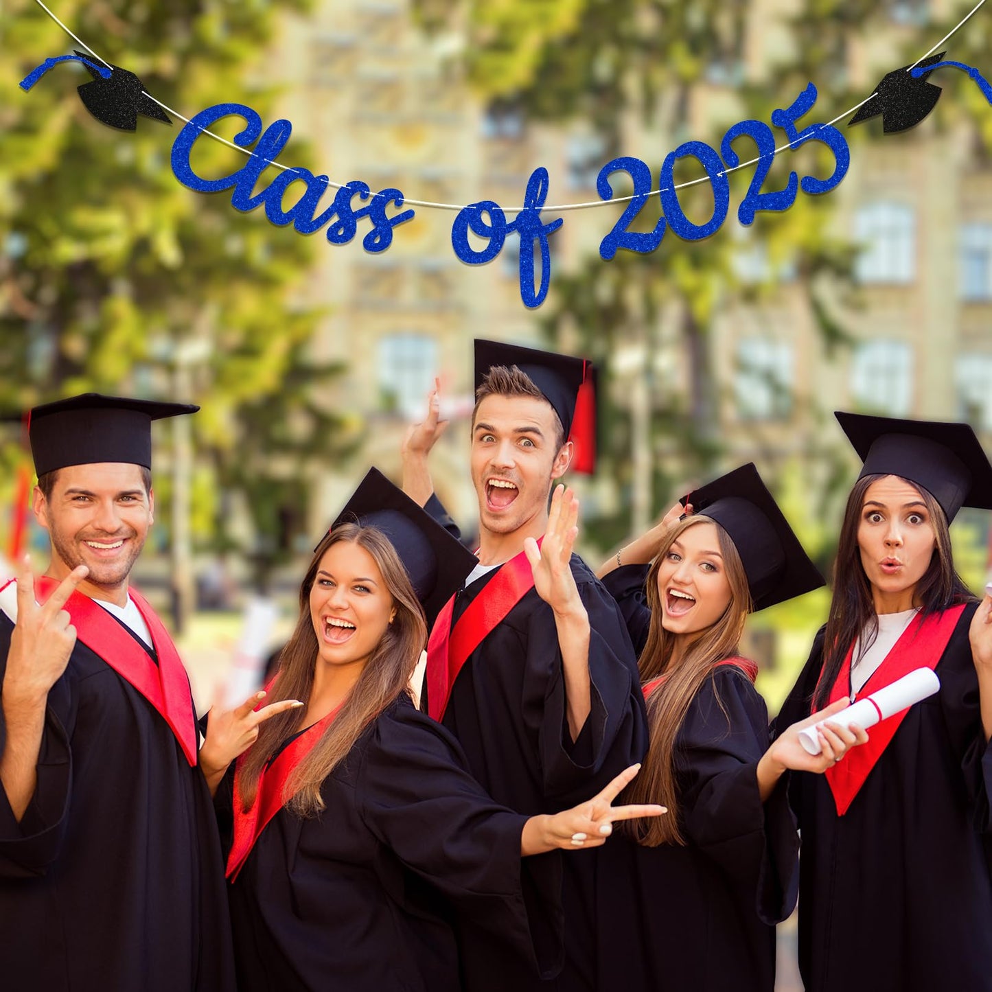 Class Of 2024 Banner, 2024 Graduation Party Decorations, Congrats Grad 2024 Bunting Sign, We Are So Proud Of You Banner, Congrat