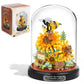 Plintone Sunflower And Bees Building Set For Adults, 548 Pcs Botanical Collection With Dust Cover, Sunflower Bonsai Blocks For W