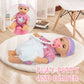 RedCrab Baby Doll Toys Set  Newborn Dolls PlaySet with High Chair Stroller Feeding  Tableware Set and Doll Clothes Accessories  15+ pcs Toddler Pretend Play Gift Toys for Girls - 12 Dolls
