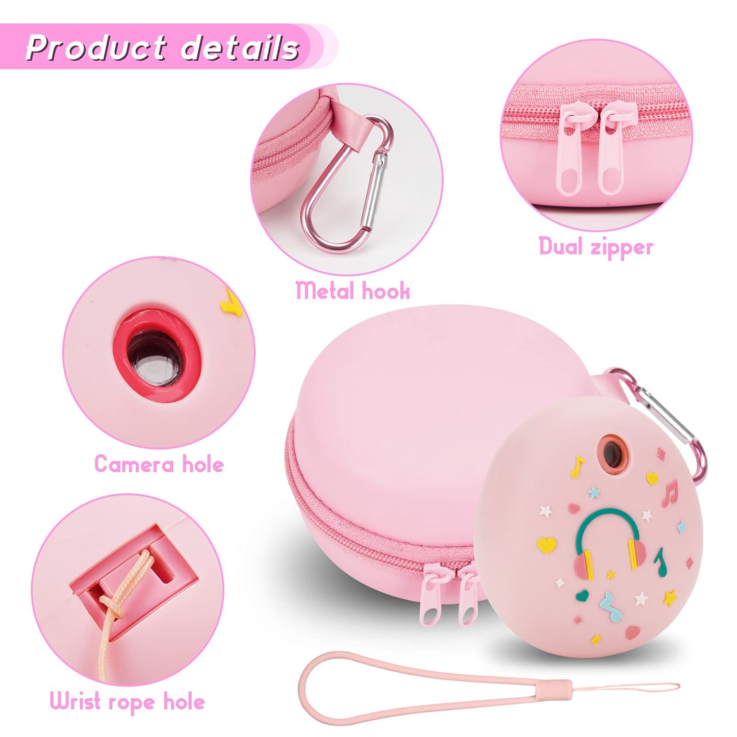 MGZNMTY Travel Carrying Case and Silicone Cover for Tamagotchi Pix Digital Pet Interactive Virtual Toy, Protective Storage Holde