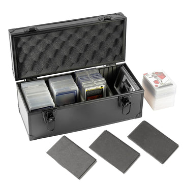 Azamou Toploaders Storage Box Fits 3'' X 4'' 35Pt Rigid Card,Trading Cards, Sports Cards,Graded Card , With3 Sponge Partition (H