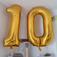 Paticool Gold Number 1 Balloon, 40 Inch Large Number Foil Mylar Balloons For 1St Girl Boy Birthday Party Celebration Decorations