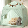 Extra Large Toddler Bed Tent & Kids Play Tent Bed Tent With Flags & Star Lights, Portable & Foldable Teepee, Bed Canopy For Boys