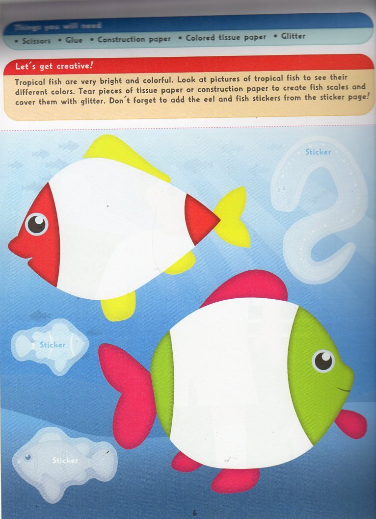 Craft Activity Pad - Craft Play - Includes Cool Stickers