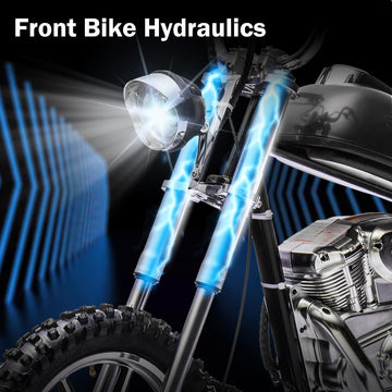 Joywheels 36V Electric Motorcycle For Kids, 350W Motor Electric Dirt Retro Bike With Headlights, Leather Seat, Max Speed Up 13.6
