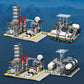 Misini Architecture M6014 City Chemical Plant Building Set, Contains: Gas Transportation Station, Storage Center, Laboratory, Co
