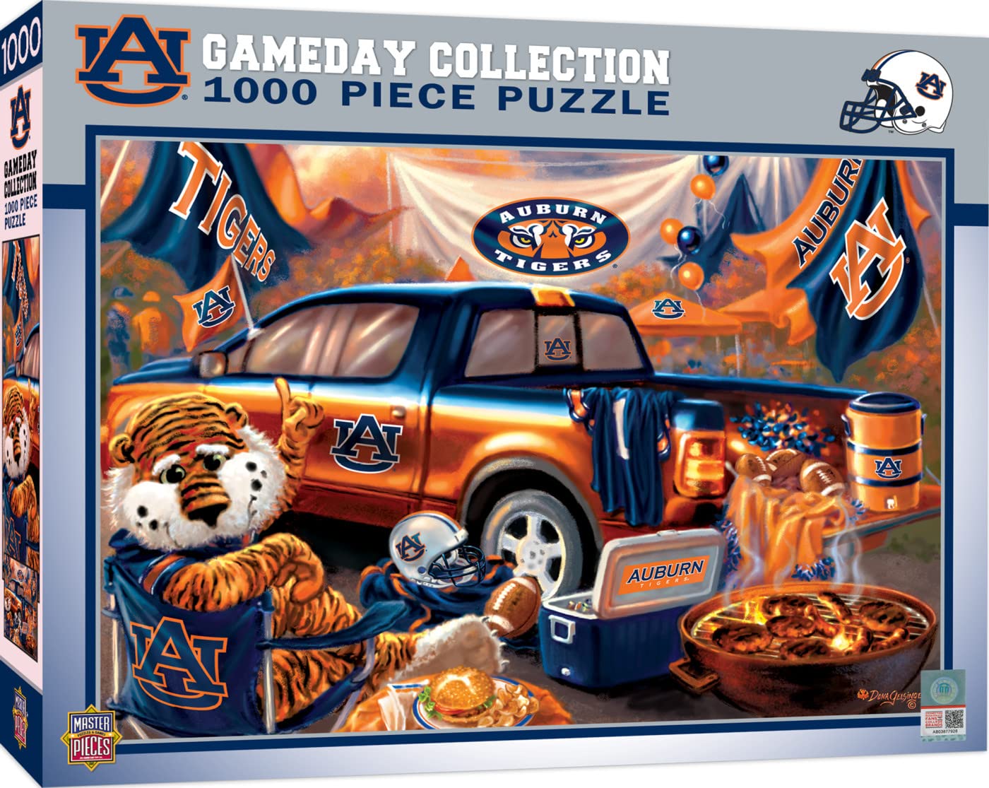Masterpieces 1000 Piece Jigsaw Puzzle for mature-themeds - NCAA Auburn Tigers Gameday - 19.25x26.75
