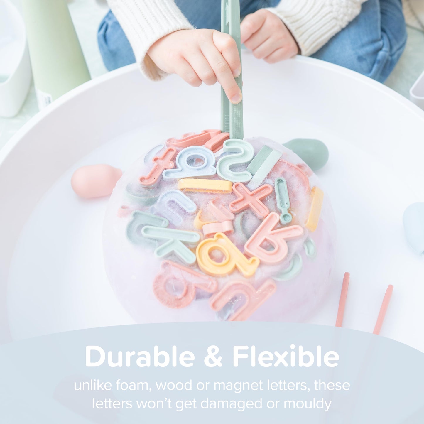 Inspire My Play Lowercase Alphabet Letters For Kids - Abc Toys For 3 Year Olds -Sensory And Messy Play