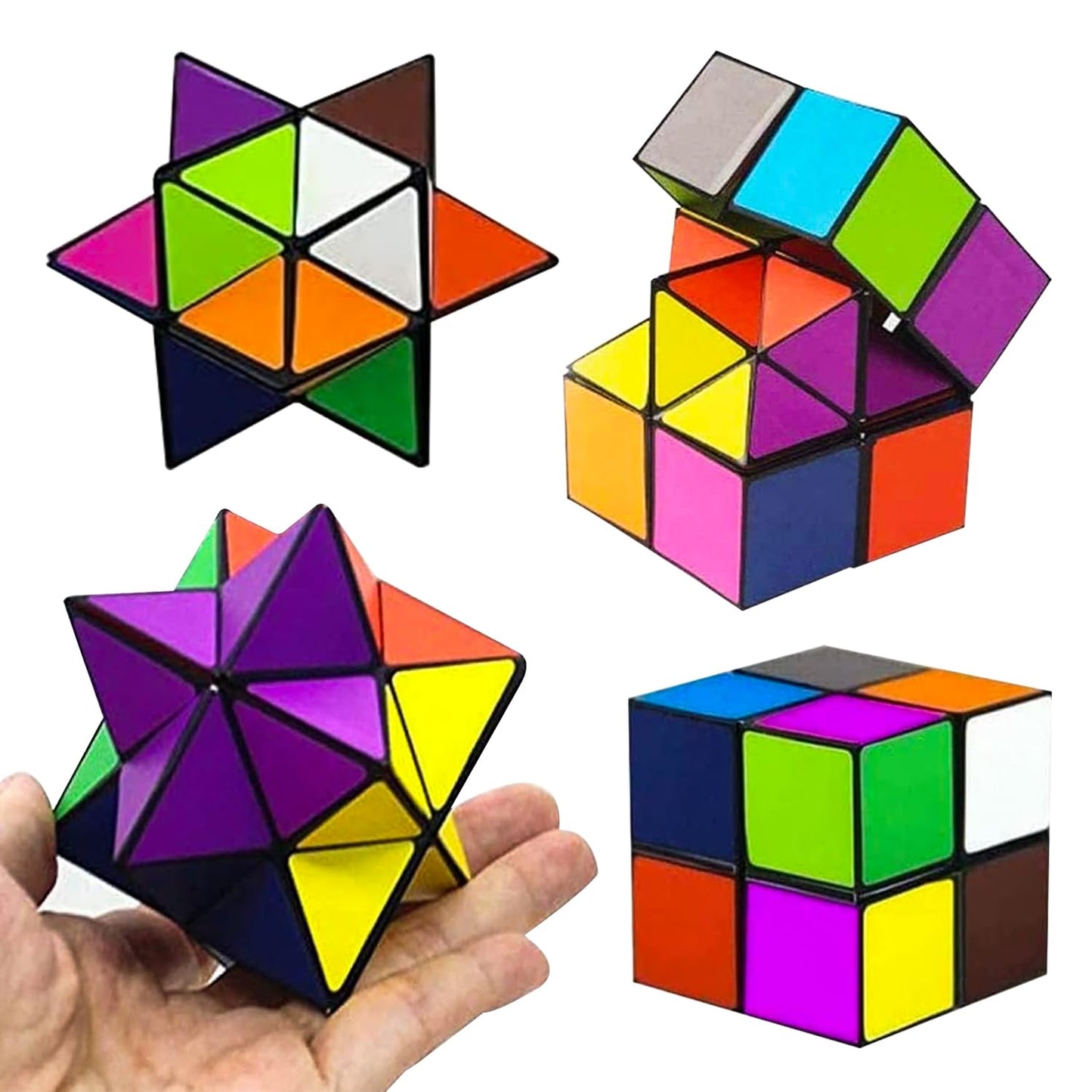 Toys For Boys Age 8-12 Gifts,Star Cube Magic Cube Set For 9 10 11 12 Year Old Boy Girls,Classic Infinity Cube Fidget Toy,Brain D