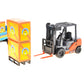 PowerTRC Forklift & Truck Play Set Friction Powered | Warehouse,Construction Pretend Toy Set, Toddler Cars Trucks | Gifts Toy Bo