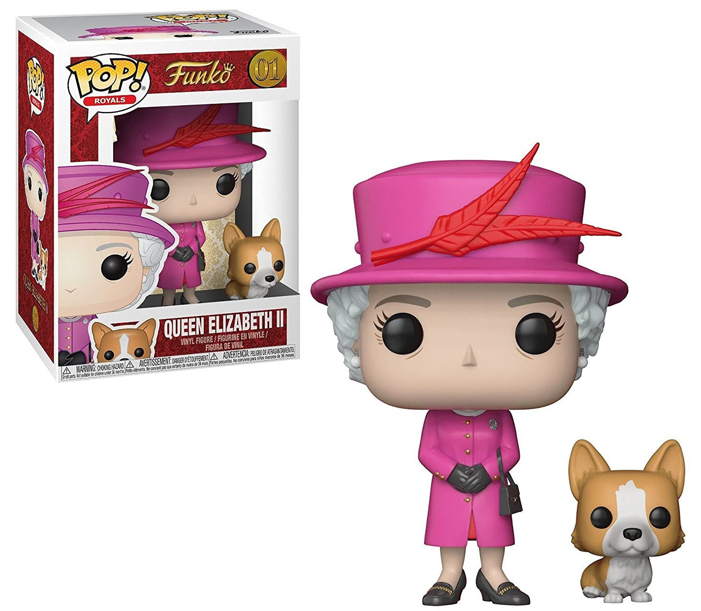 Pop The Royal Family - Queen Elizabeth Ii With Corgi Funko Pop! Vinyl Figure (Bundled With Patible Pop Box Protector Case) Multicolored 3.75 Inches