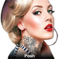Tinsley Transfers Posh Full Neck Temporary Tattoo