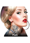 Tinsley Transfers Posh Full Neck Temporary Tattoo