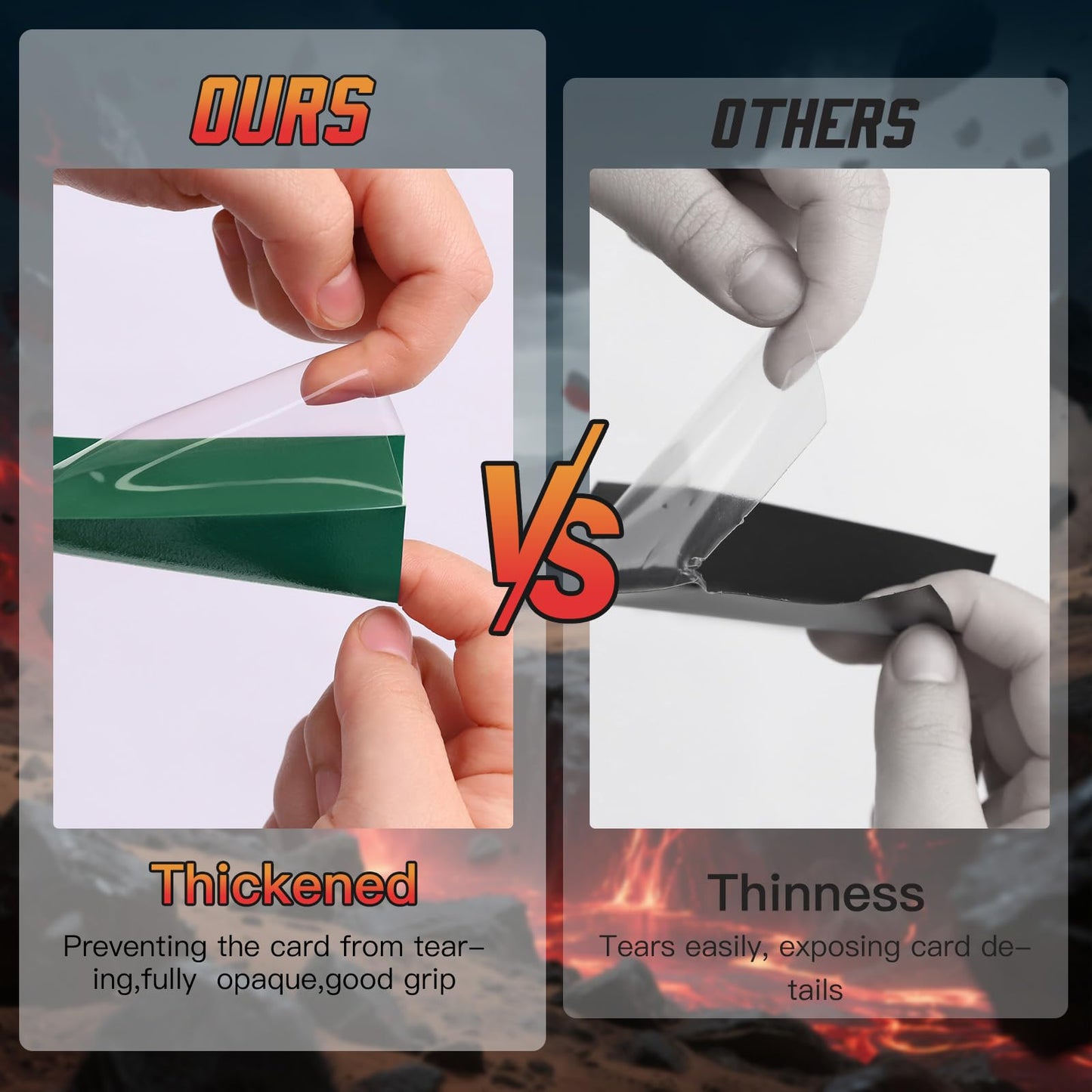 600ct Matte Card Sleeves - enhanced Card Protectors for Trading Cards  MTG  TCG Magic  and Collectible Card Games - Soft Touch Finish for Smooth Shuffling and Handling