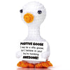 Juleasel Mini Goose Positive Crochet Animal Emotional Support Crochet Desk Goose With Positive Card For Coworkers Best Friend En