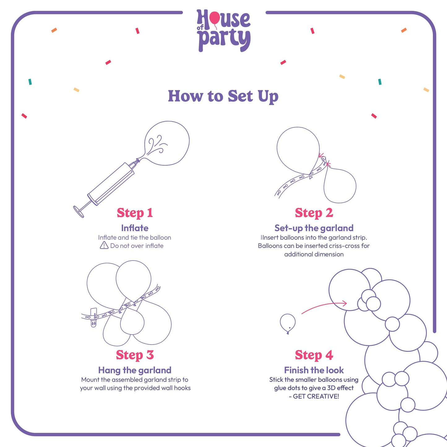 HOUSE OF PARTY Cow Balloon Arch - 110 Pcs Rubber Balloons for Boys Birthday, Cowboy Farm Theme, Blue Red, Pack of 120