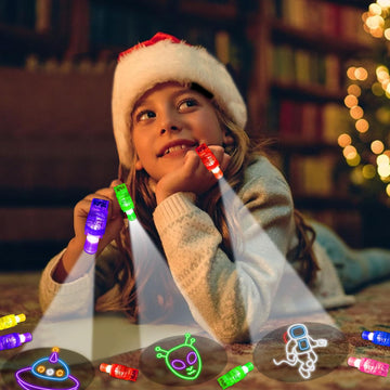24PCS Party Favors LED Finger Lights, Glow in the Dark Light Up Toys Gifts Bulk for Kids Boy Girl Birthday Goodie Bags Stuffers