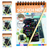 Evissa Scratch Note Colorful Magic Art Craft Kit, Scratch Book For KidScreative Drawing Activity Toy Educational Stationary Kit