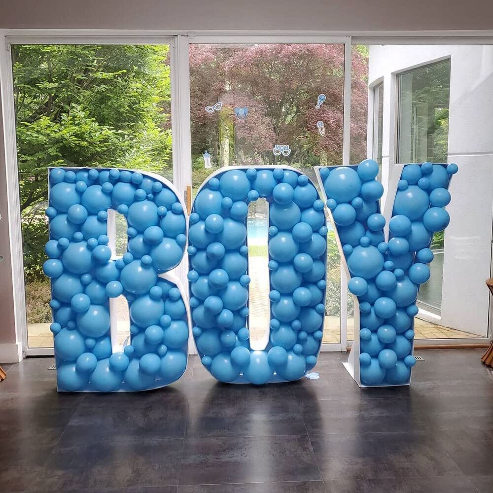 3Ft Large Marquee Letters Mosaic Balloon Frame Pre-Cut Foam Board Marquee Light Up Letters S For Birthday Party Decorations,Wedd