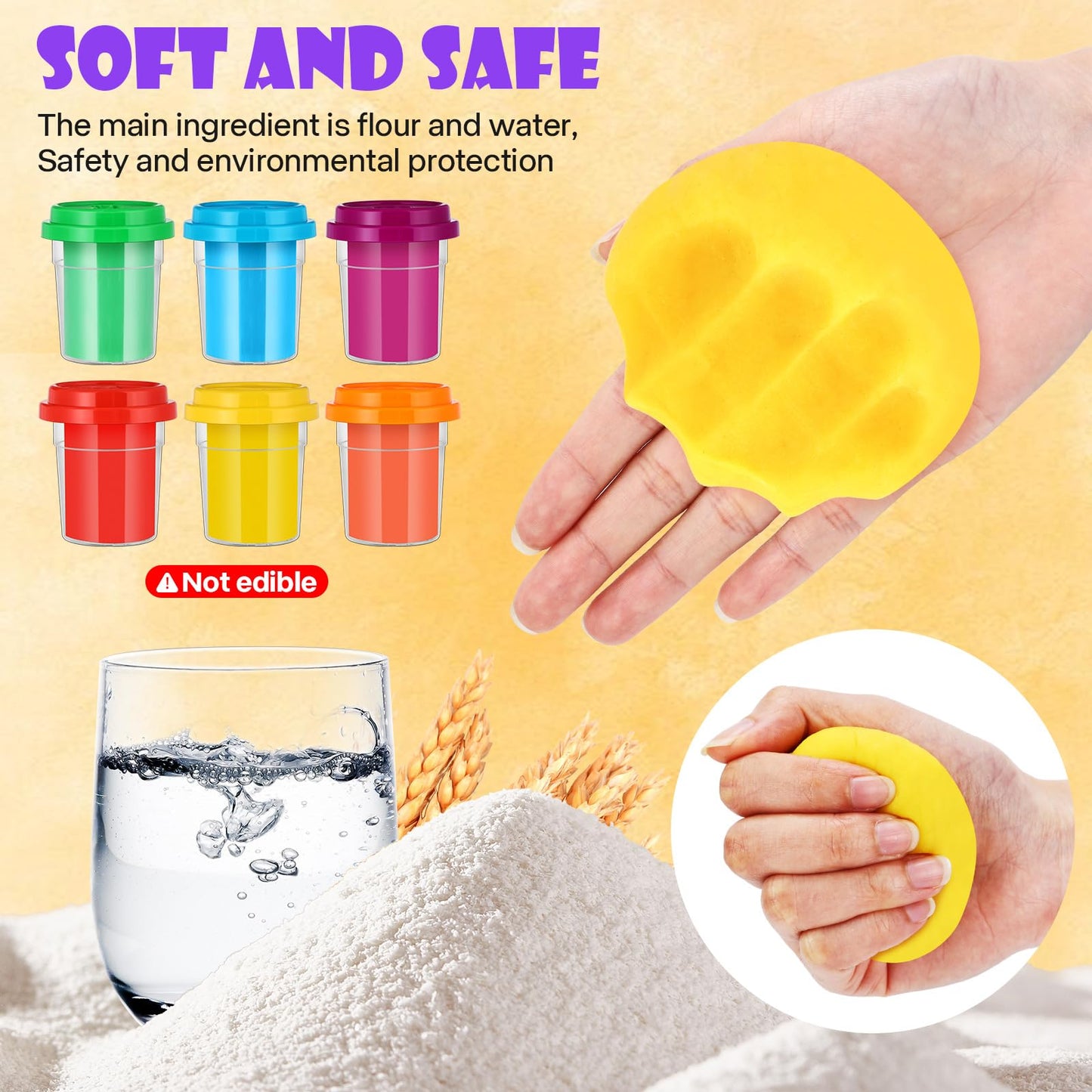 Play Color Dough Set for Kids Ages 4-6, 16PCS Hair Salon Playset, Art Crafts Haircut Play Toys for Girls Boys 3+, Animal Barber