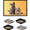 Jigsaw Puzzle Board 1000 500 Piece, 4 Storage Tray Portable Sorting Table Mat Holder For Adults Large Puzzles Accessories Organi