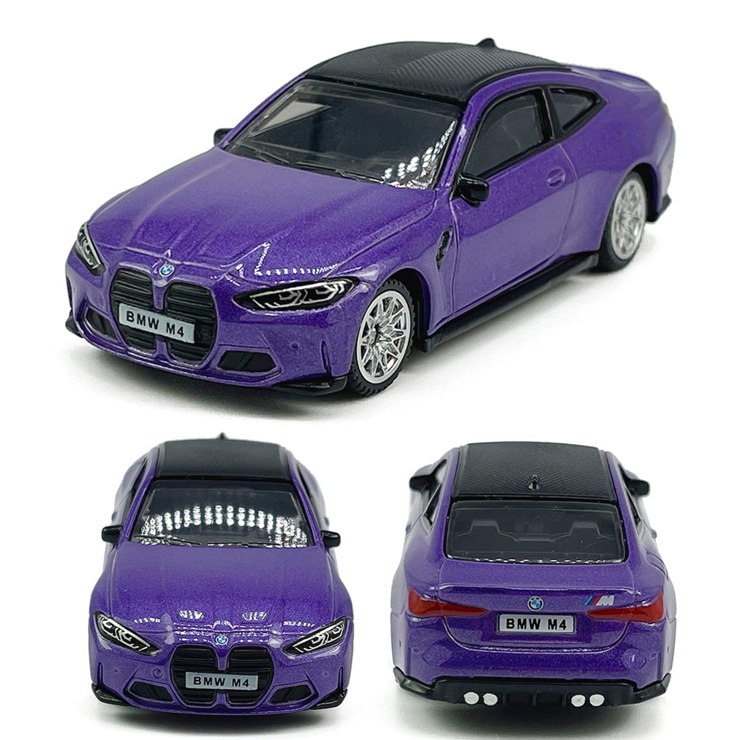 1:64 Scale 2022 BMW M4 G82 Model Car Sports Diecast Toy Cars Metal Alloy Childrens Die-cast Vehicles, Collection for Men, Toys f