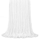 Shaoqinlin 144 Pcs White Bead Necklaces, 33 Inch 7 Mm 4Th Of July Beads Necklace Mardi Gras Round Party Beaded Necklaces Bulk Fo