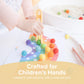 Inspire My Play Coral Silicone Mini Tongs for Kids - Small Toddler Tweezers - Fine Motor Skills Accessories - Model ST3COR