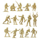 Bmc Marx Plastic Army Men Us Soldiers - Green Vs Tan 38Pc Ww2 Figures - Made In Usa