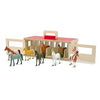 Melissa & Doug Take-Along Show-Horse Stable Play Set, 8 Toy Horses, Wooden Stable Box, Multi-color, 12.6 x 5.25 x 5.25