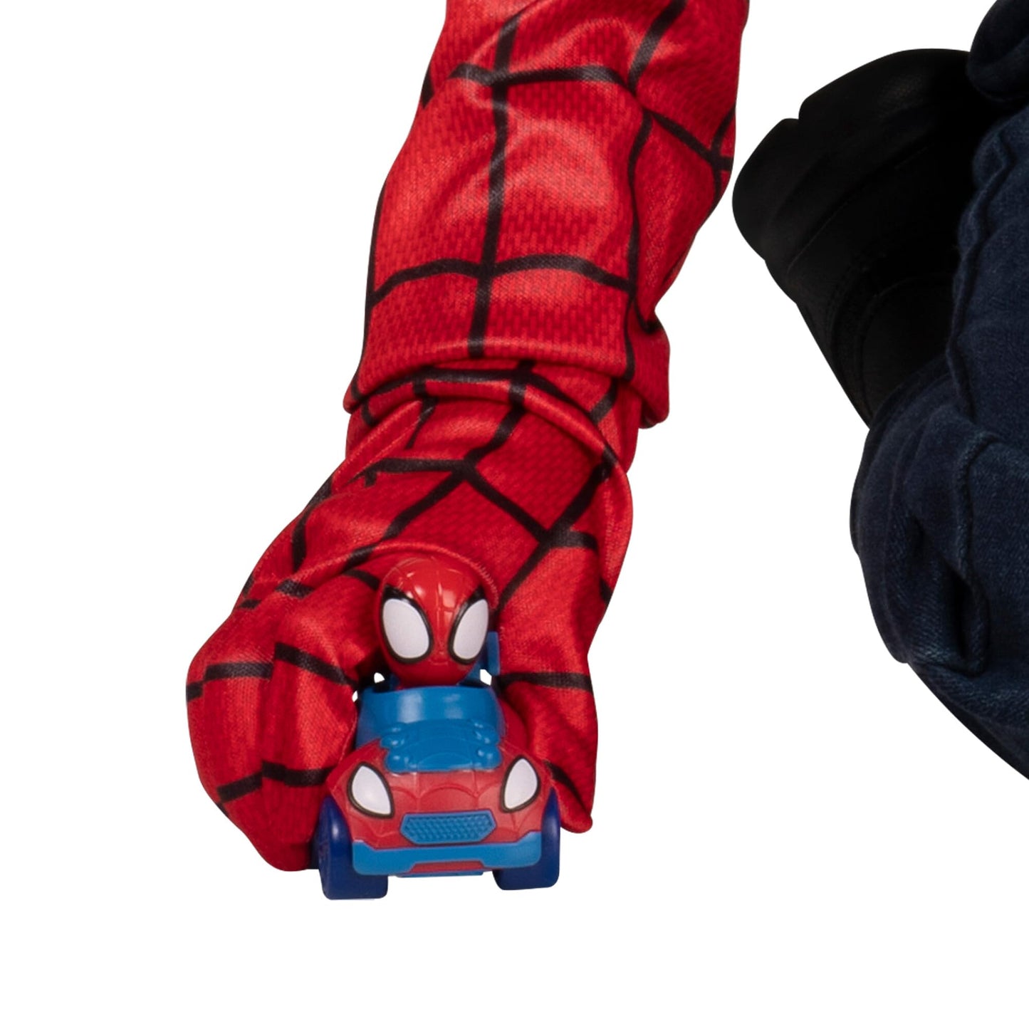 Jazwares Marvel Spidey Dress-Up Set for Toddlers - Long-Sleeved Costume Tops, Masks, Gloves, Web Shields, Mini Vehicles (3-4T)