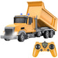 CALEST Remote Control Construction Dump Truck Toy RC Vehicle,6 Channel Truck Toys with 2 Rechargeable Batteries,1/24 Scale Dump 