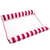 Aqua 2-In-1 Catalina Xl Pool Float & Hammock – 1-2 Person, Multi-Purpose, Inflatable Pool Floats For Adults – Burgundy/White Stripe