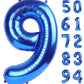 Navy Blue 9 Balloon, Number Balloon 40 Inch, Blue Party Decorations, Giant Birthday Decorations For 9Th 19Th 29Th 90Th, Number 9