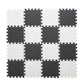 Tamiplay Foam Play Mat - 0.4 Inch Soft Eva Non-Toxic Interlocking Tiles, Baby Exercise Puzzled Floor Mats, 16 Tiles (White/Black