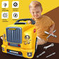 MUGEYMYD Large Truck Engine Toy for Kids 3-5, Take Apart Motor Vehicle Pretend Play Car with Light and Sound, Kids Mechanic Work
