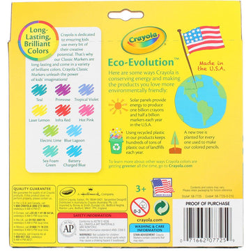 Crayola Bulk Buy Broad Line Markers 10 Pack Assorted Colors 58-7725 (3-Pack)
