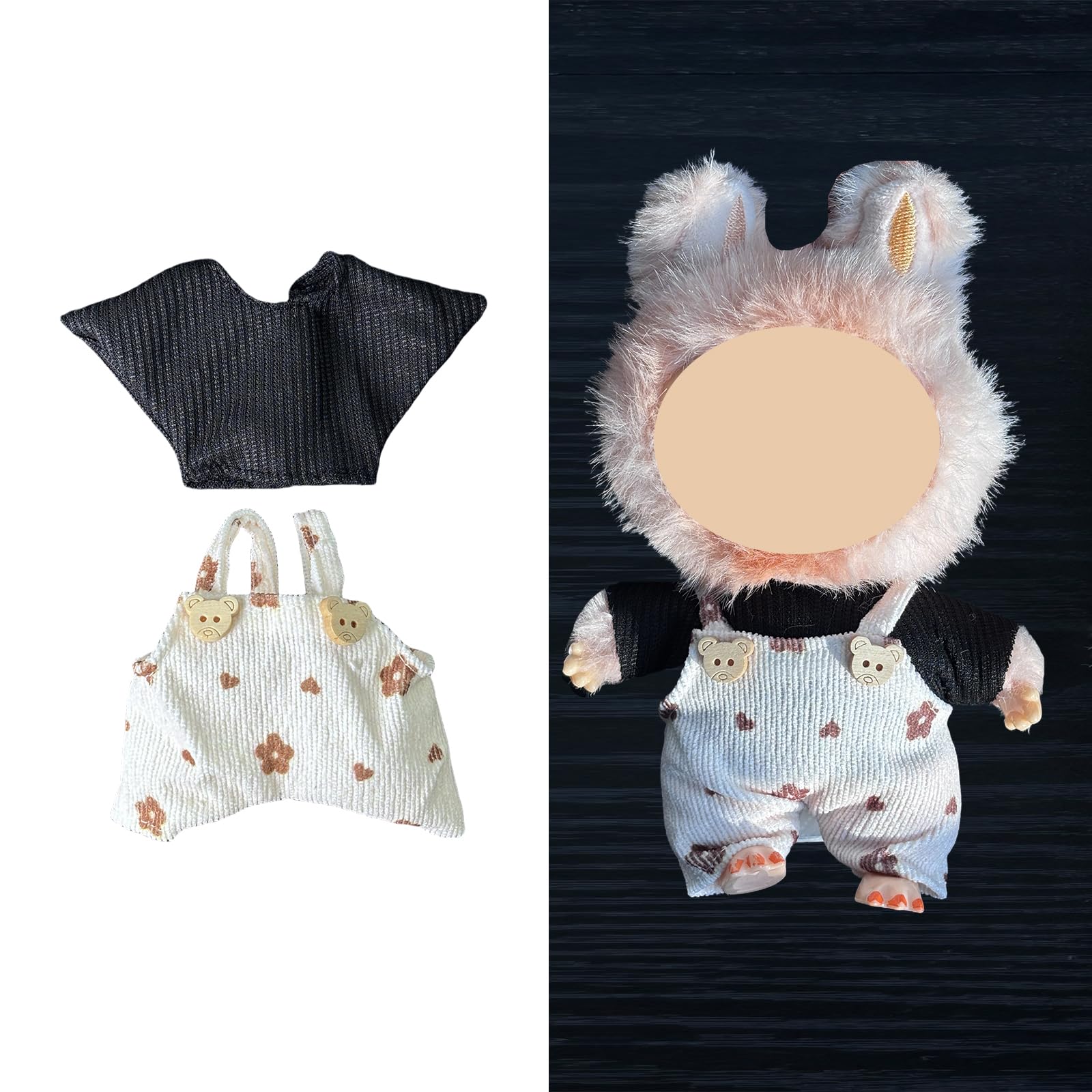 Doll Clothes - Compatible with LBB 5.91-6.7inch(15-17cm) Dolls as Accessories Only  enhanced Dolls Outfit with Accessories  Hand Crocheted Hat  Sweaters  Bag 29