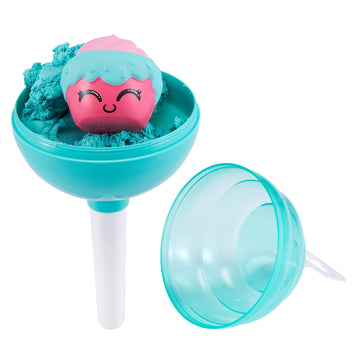 Oosh Slime Cotton Candy Cuties Series 2 By Zuru (Purple) Scented, Squishy, Fluffy, Soft, Stretchy, Stress Relief, Party Favors, Non-Stick With Collectible Cutie Slow Rise Toy